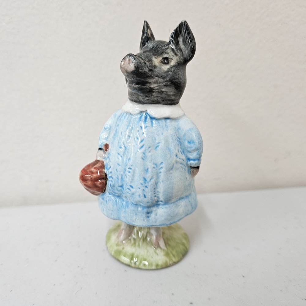 Beatrix Potters Vintage "Pig-Wig" Figurine By Beswick England 1972 Hand-Painted